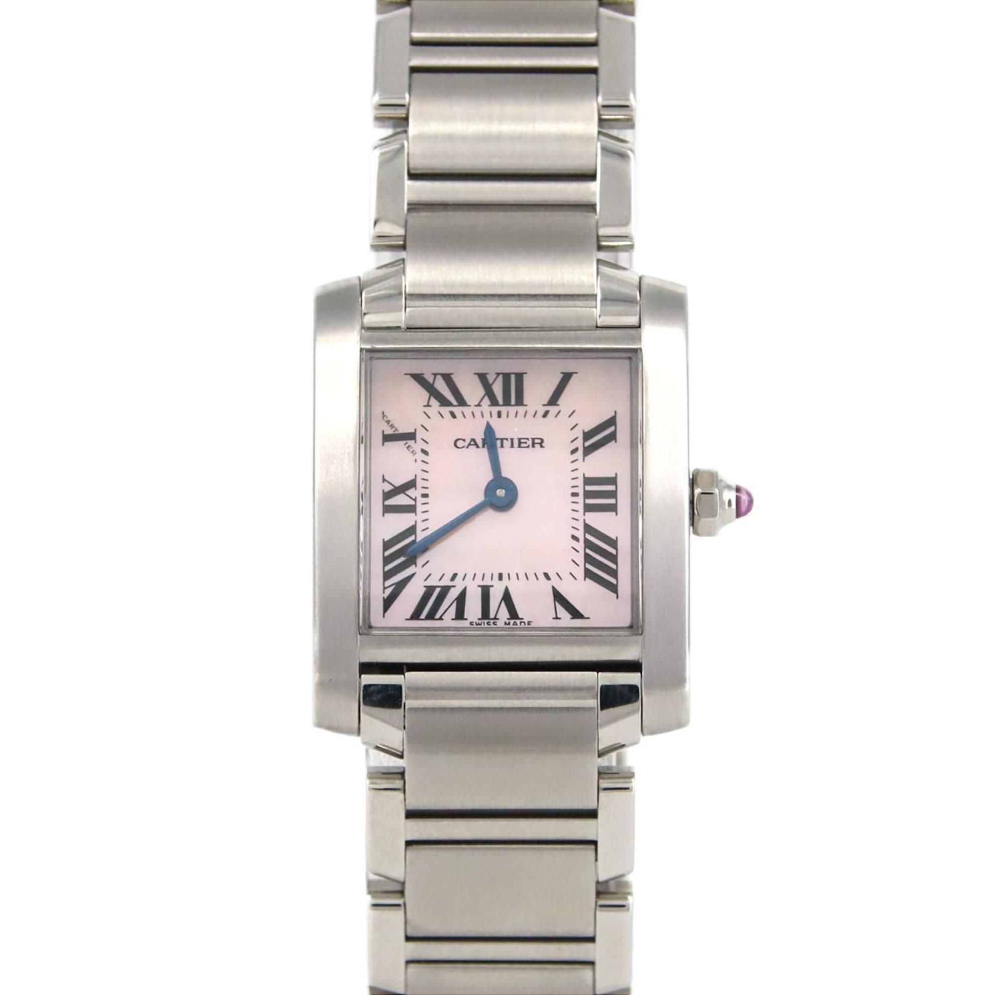 Cartier Tank Francaise SM W51028Q3 SS Wristwatch Quartz