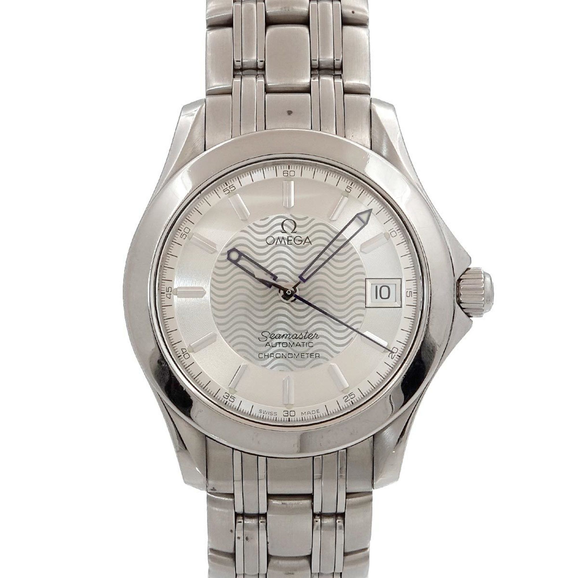 OMEGA Seamaster 120 Chronometer 2501 31 Men's Watch Silver Date Automatic Self-Winding