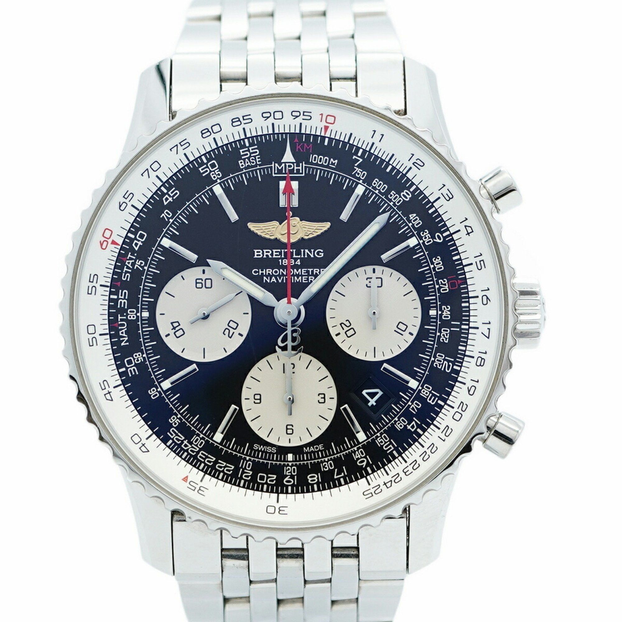 Breitling Navitimer AB0121 Black Dial Men's Watch