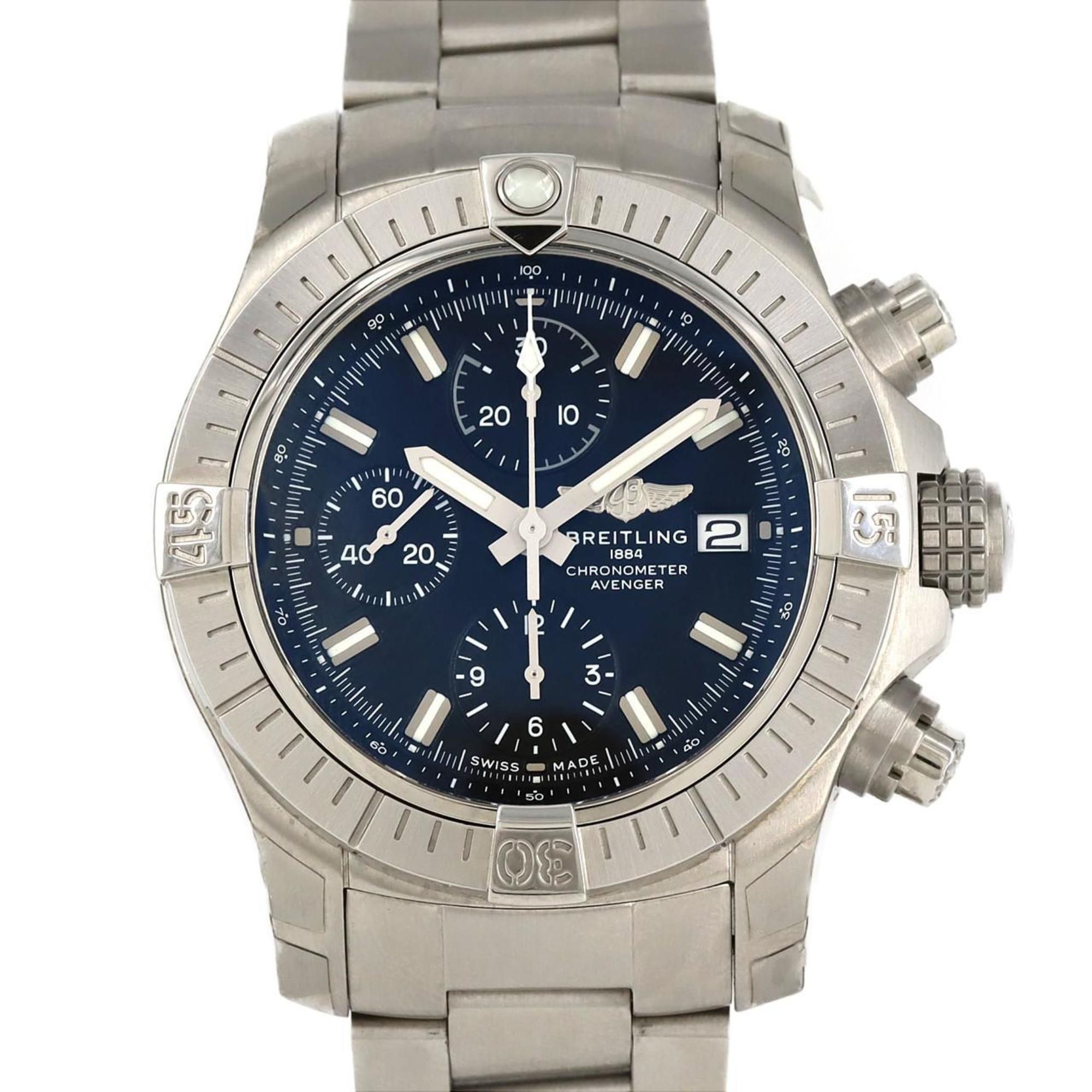 Breitling Avenger Chronograph 43 A13385 A13385101B1A1 Stainless Steel Automatic Watch