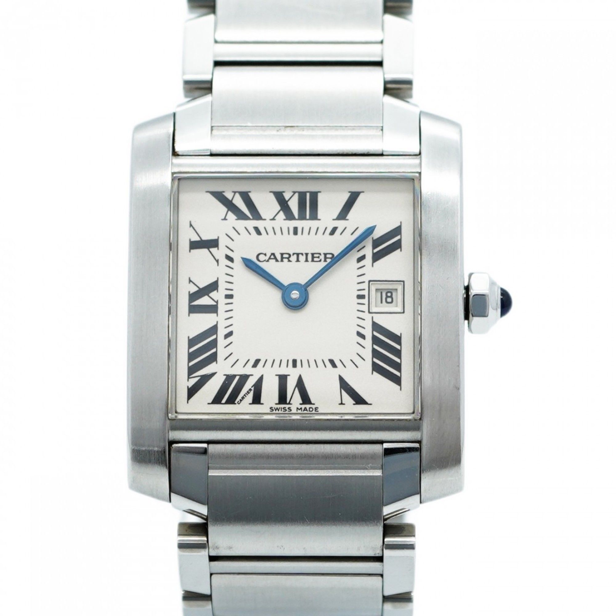 Cartier Tank Française 2465 White Dial Women's Watch