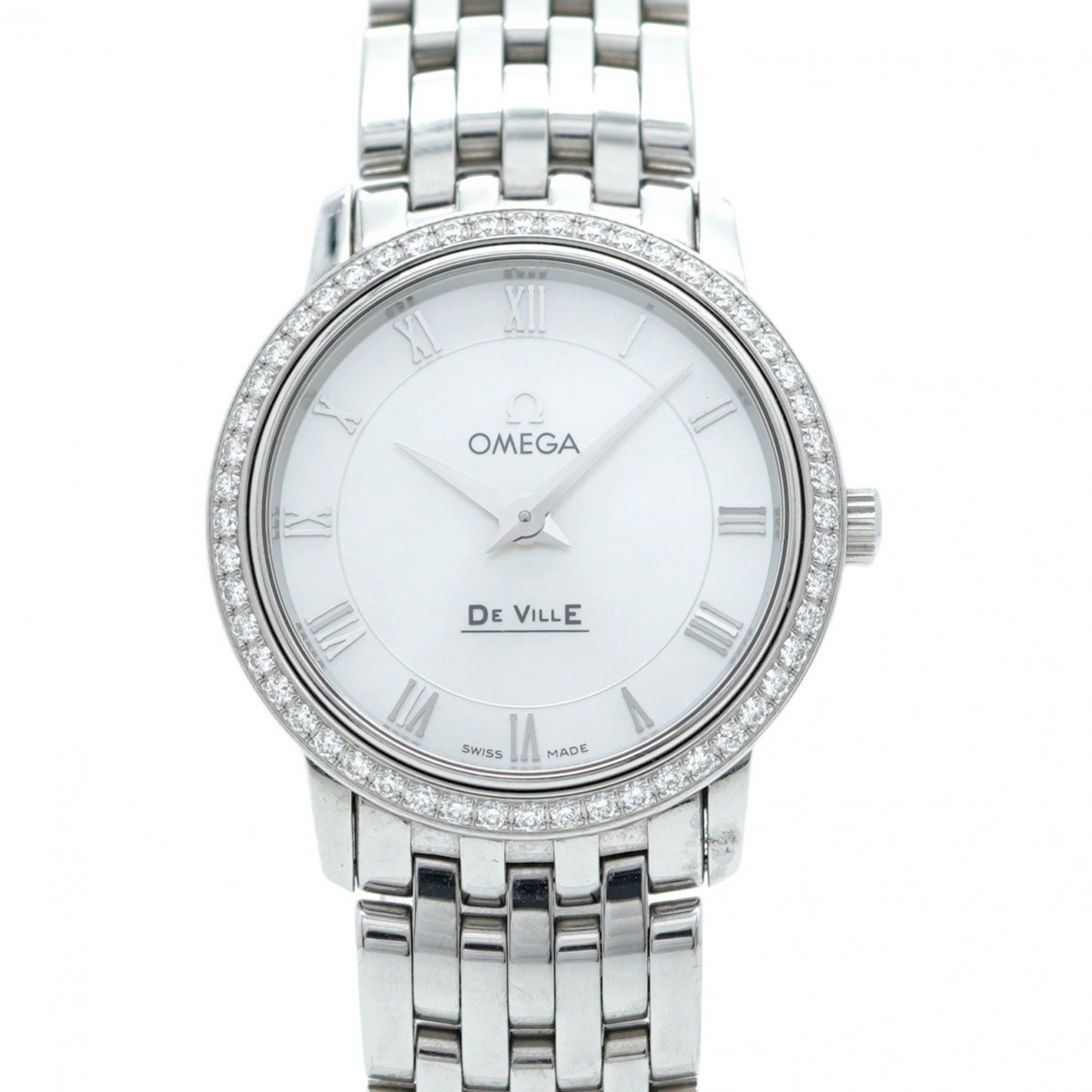 Omega De Ville 413.15.27.60.05.001 White Dial Women's Watch