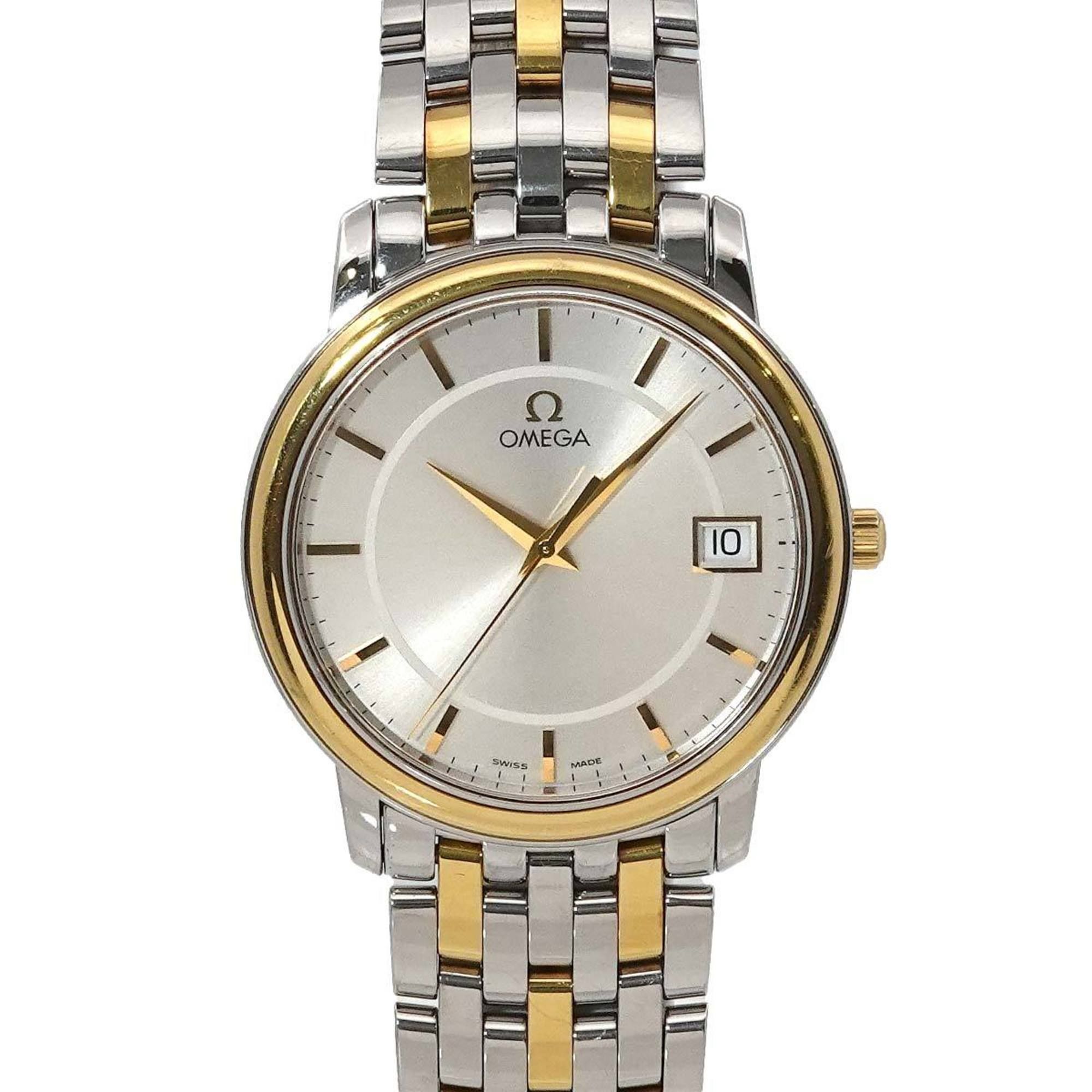 OMEGA De Ville Prestige Two-Tone 4310 31 Men's Watch with Date Display, Silver/Yellow Gold, Quartz M