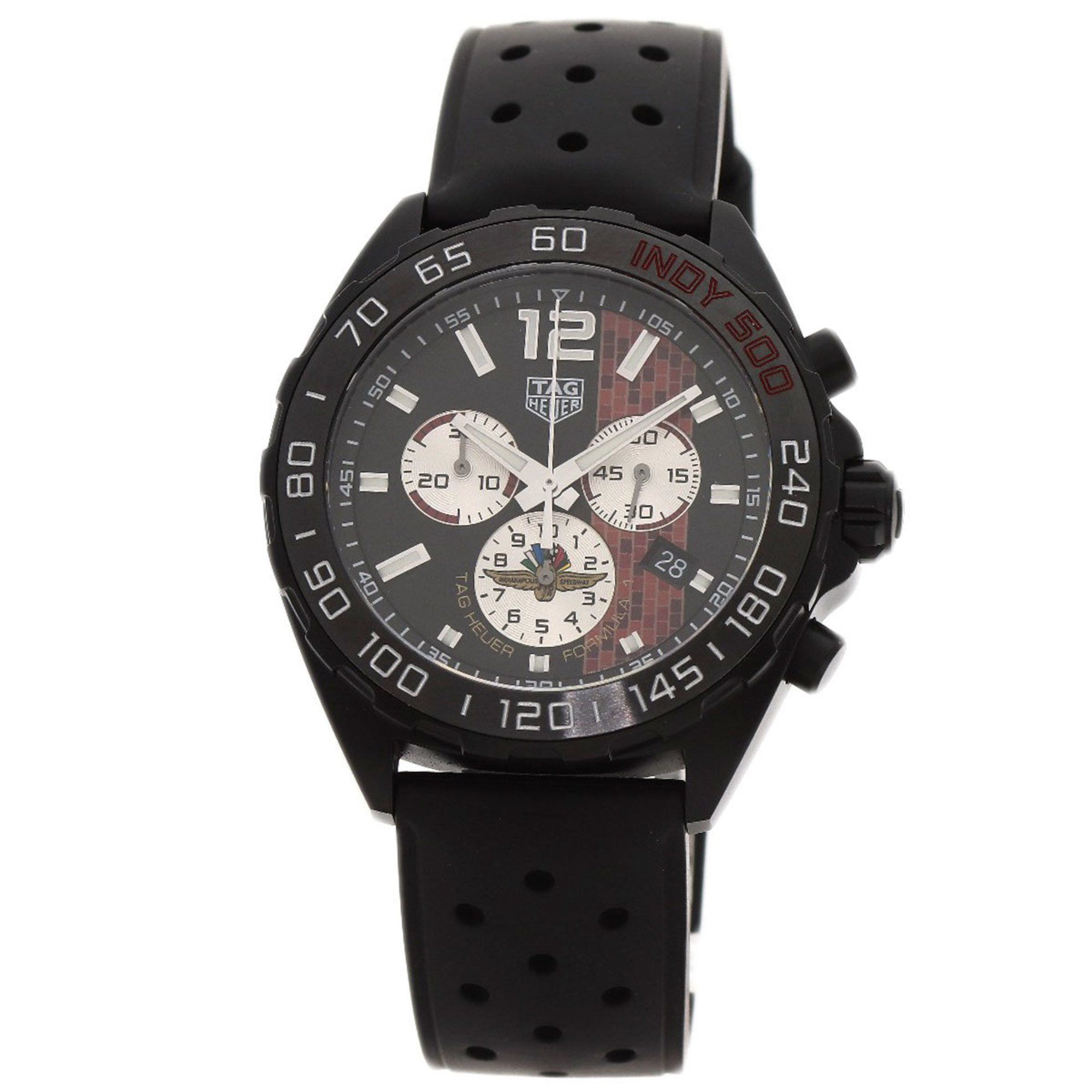 TAG Heuer CAZ101AD Formula 1 Indy 500 Watch Stainless Steel Rubber Men's HEUER