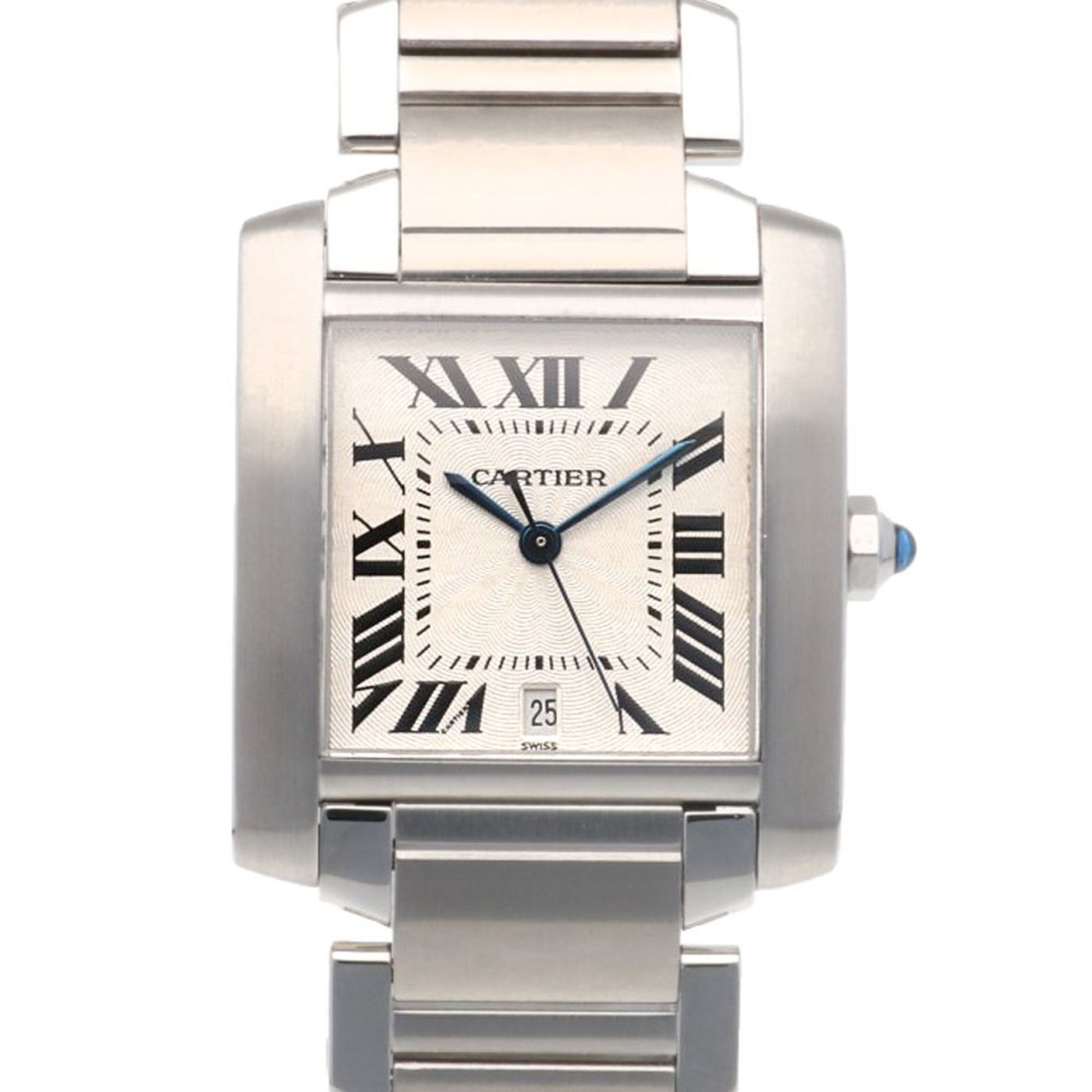 Cartier Tank Francaise LM Watch, Stainless Steel 2302 Automatic, Men's, Overhauled
