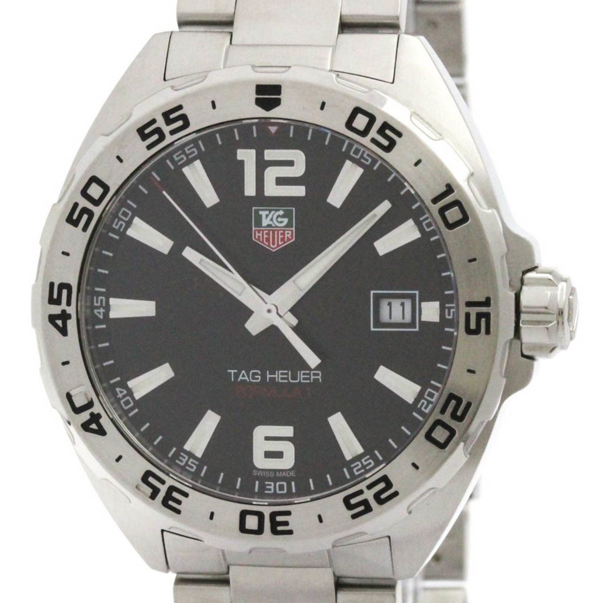 TAG HEUER Formula 1 Stainless Steel Quartz Mens Watch WAZ1112 Polished
