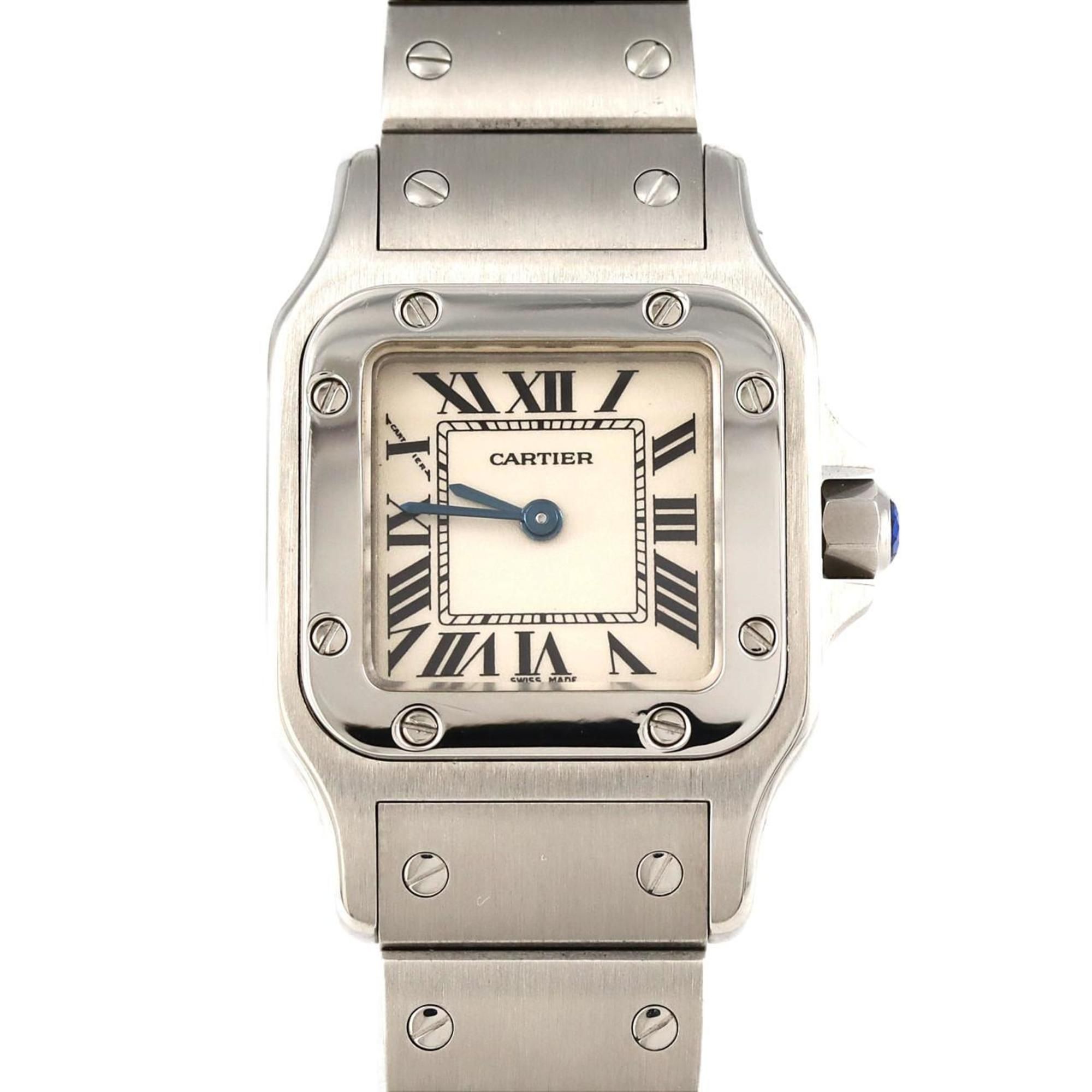 Cartier Santos Galbe SM W20056D6 SS Wristwatch Quartz