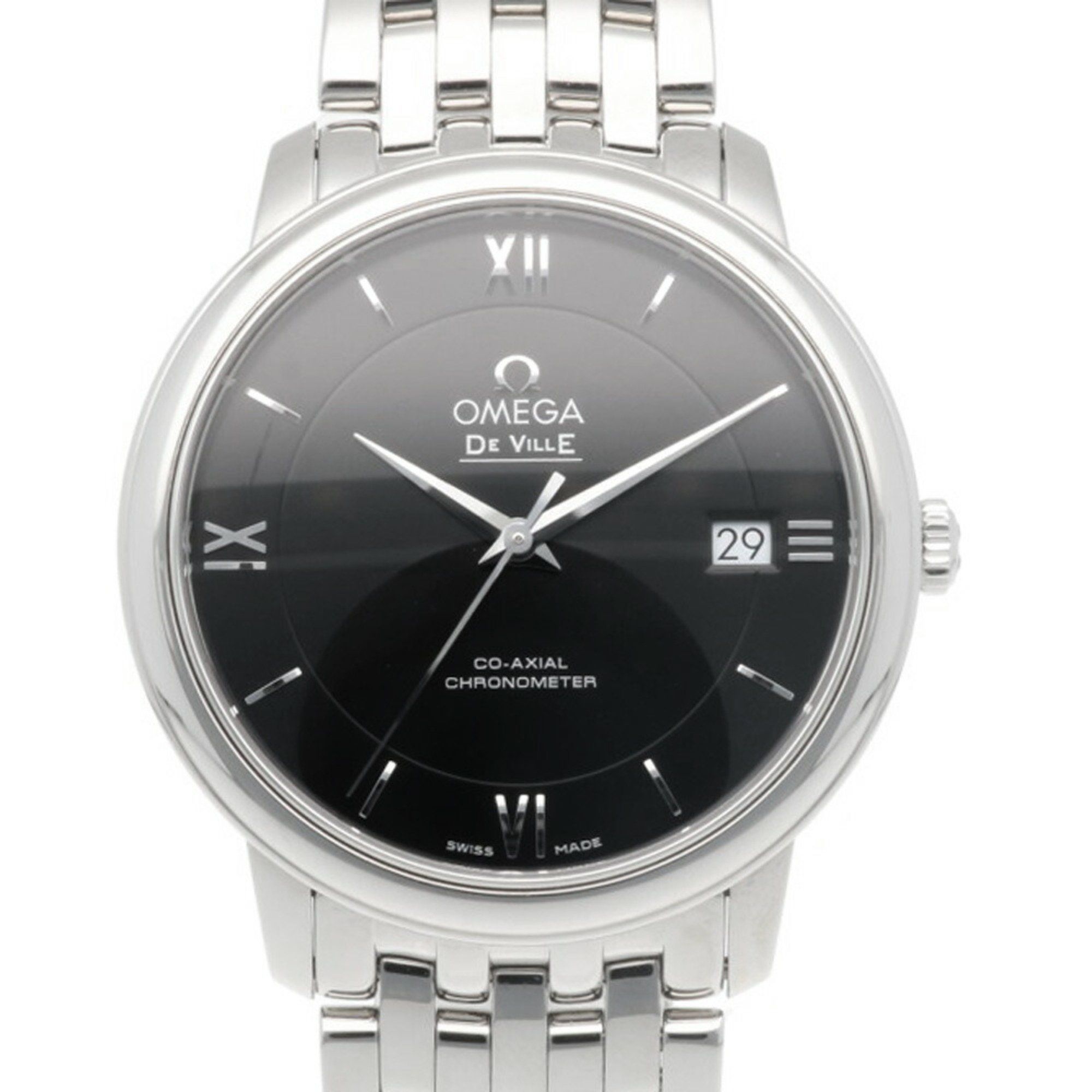 Omega De Ville Prestige Stainless Steel Automatic Men's Watch 42410372001001 Overhauled