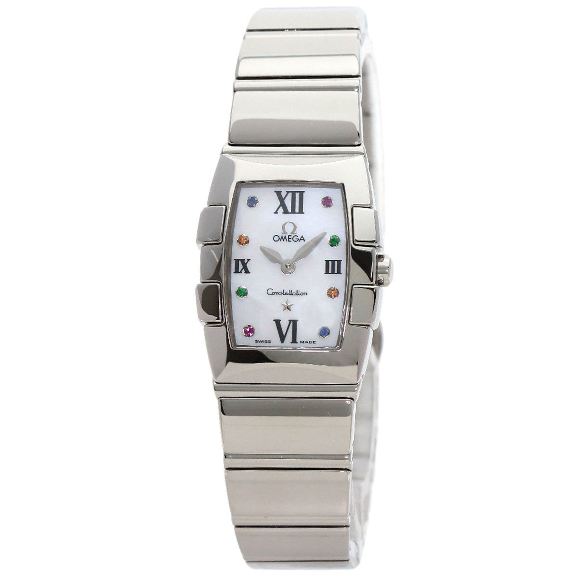 Omega 1584.79 Constellation Quadrella 8P Color Stone Watch Stainless Steel/SS Women's OMEGA