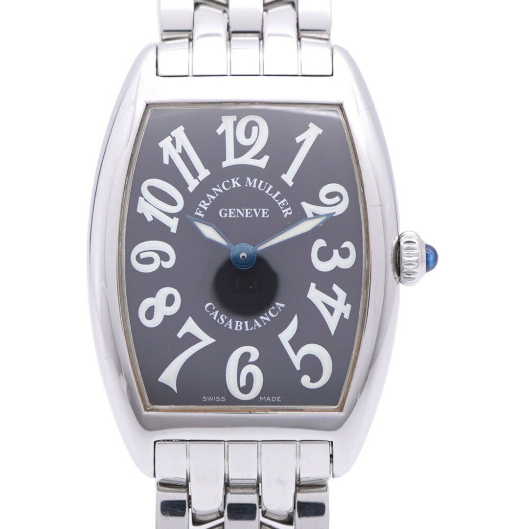 Franck Muller Casablanca 1752 Quartz Watch Stainless Steel Black Dial 0133FRANCK MULLER Ladies