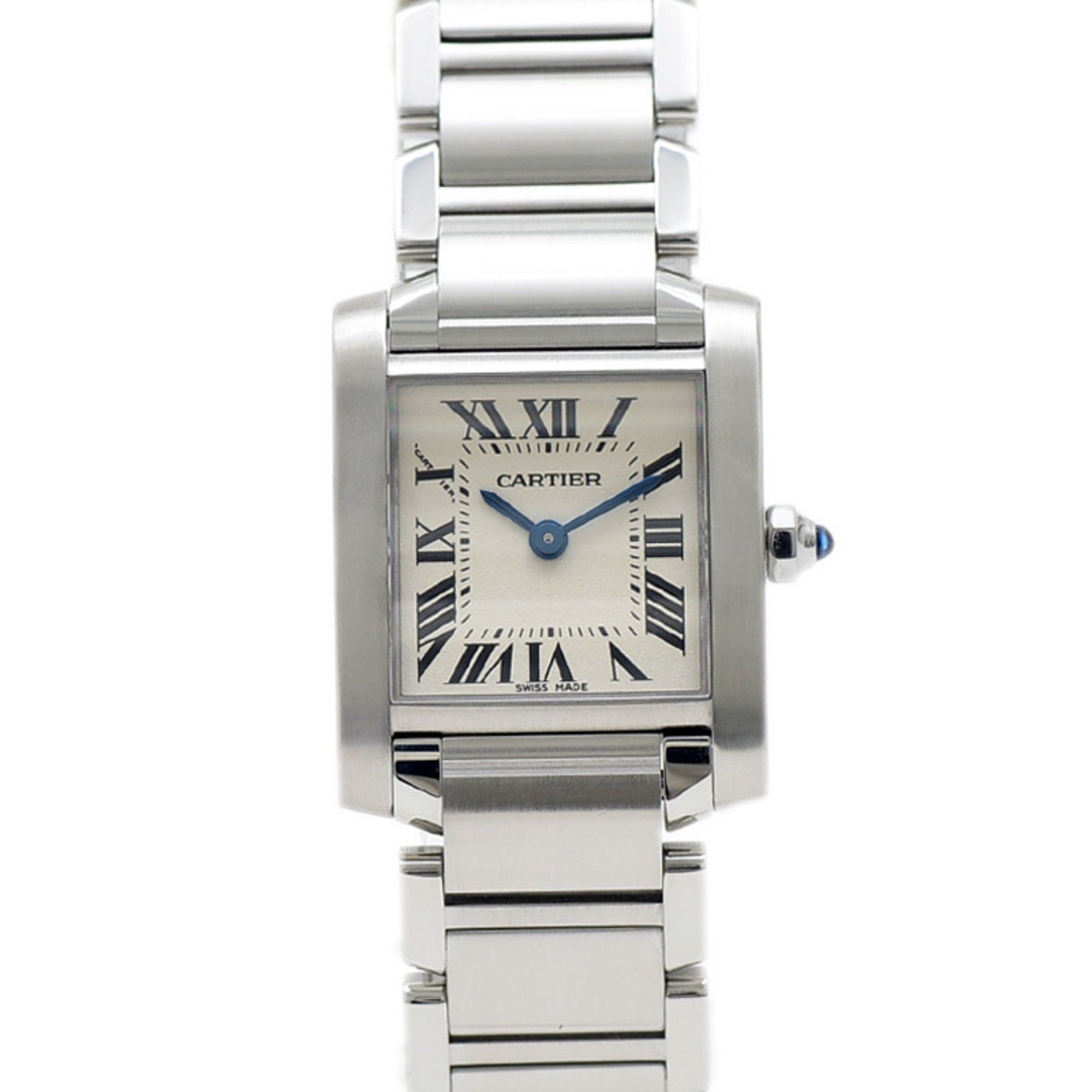 Cartier Tank Française SM Women's Silver Dial Watch W51008Q3