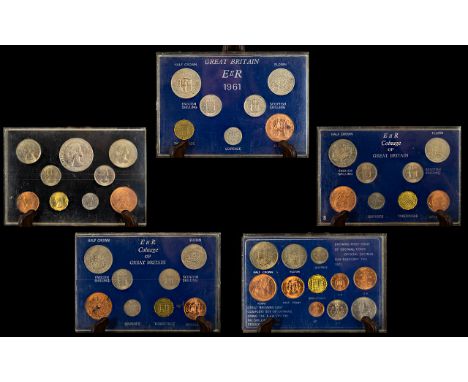 Coinage of Great Britain Pre Decimal Coin Sets 5 coin sets in total. Half crown to half penny comprises 1. Elizabeth II 1961 