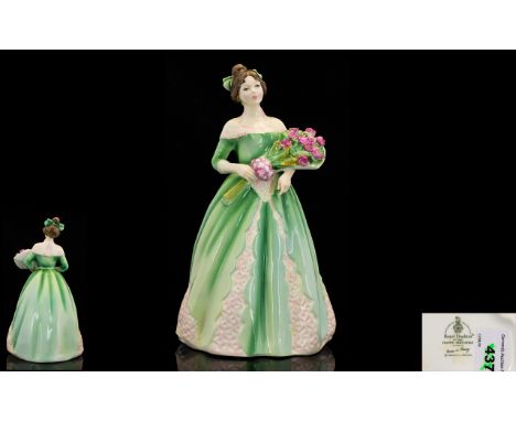 Royal Doulton Hand Painted Figurine - 'Happy Birthday' hn 3660, designed by Nadia Pedley, issued 1995-1999. Height 20.3 cm - 