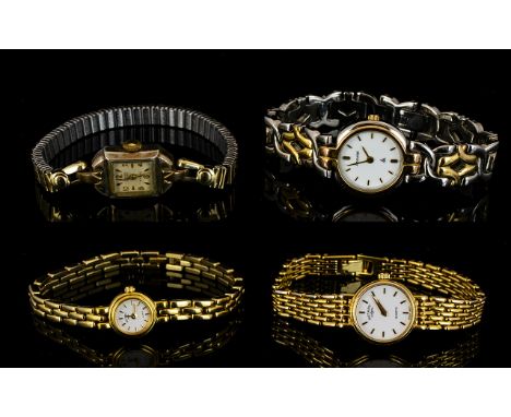 A Collection Of Four Ladies Wristwatches to include two Rotary, one Accurist and one other, all in boxes. Please see image