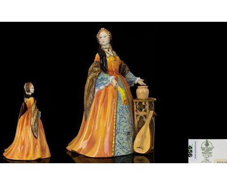 Royal Doulton Limited & Numbered Edition Handpainted Porcelain Figure 'Wives of Henry VIII' Series 'Jane Seymour'.HN 3349, De