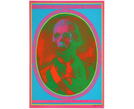 Original vintage advertising poster for a concert presented by The Stockville Light Express featuring the performers The Plas