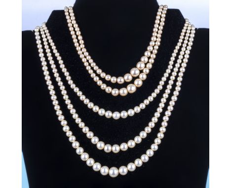 Two vintage pearl necklaces