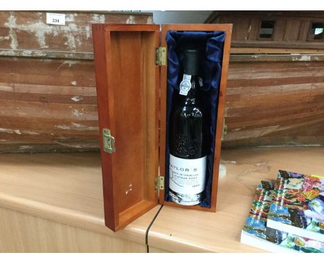 Taylor's 1995 bottle of port in box