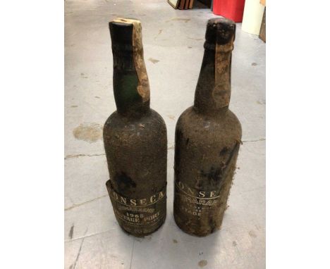 Fonseca Guimaraens vintage port 1962 &amp; 1965 and Taylor's Quinta de Vargellas vintage port 1972 and another, plus other re