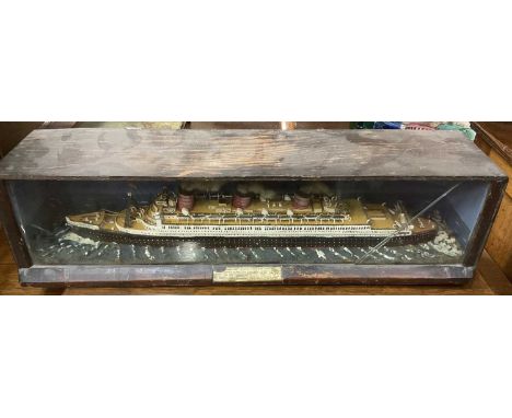 Miscellaneous items including cased model of a ship, antique scales, carved wooden lazy Susan and various other items