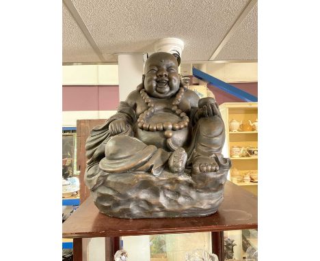 Large ceramic model of Buddha, 48cm high