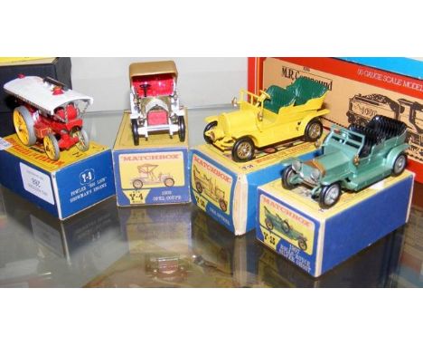 Four boxed Models of Yesteryear, including Fowler "Big Lion" Showman's Engine  