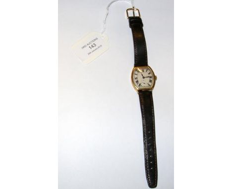 A lady's vintage 18ct gold cased wrist watch 