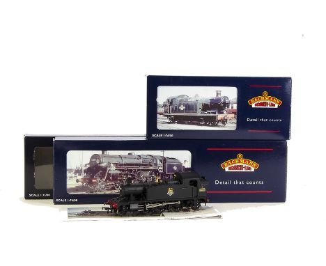 Bachmann 00 Gauge BR Steam Locomotives: 32137 4575 Prairie Tank 5500 plain black, 32079 Class 56XX Tank 6624 black and 32500 