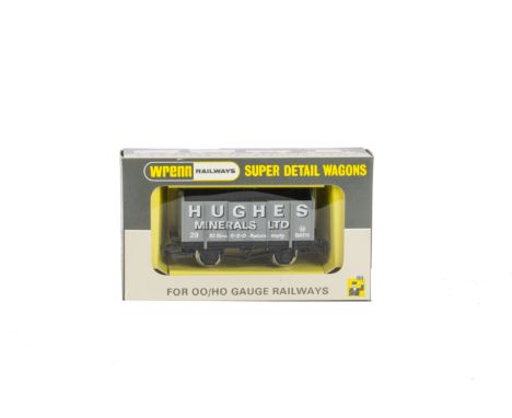 A Wrenn Railways 00 Gauge W5106 Hughes High Sided Wagon: in light grey with coal load, in original box, E-M, box VG-E