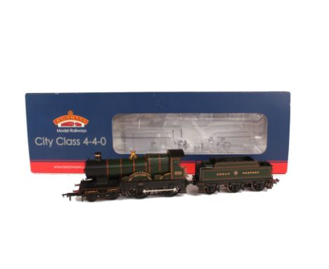 Bachmann 00 Gauge GWR ‘City’ Class 4-4-0 Steam Locomotive: ref 31-726, ‘City of Bath’ no 3433 in early fully-lined GWR green 
