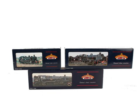 Bachmann 00 Gauge BR black Steam Locomotives: 34162 N Class 31401, 31452C Ivatt Tank 41304 and 32355 Standard Class 4MT Tank,