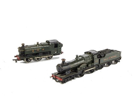 Kit-built and Graham Farish GWR Steam Locomotives: kitbuilt GWR green 4-4-0 3422 ‘Aberystwyth’, built and painted to a fair s