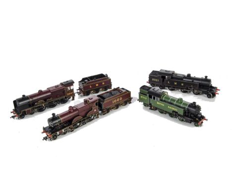 Bachmann and Hornby unboxed 00 Gauge Steam Locomotives: comprising Bachmann ‘Compound’ 4-4-0 and tender in Midland Railway co