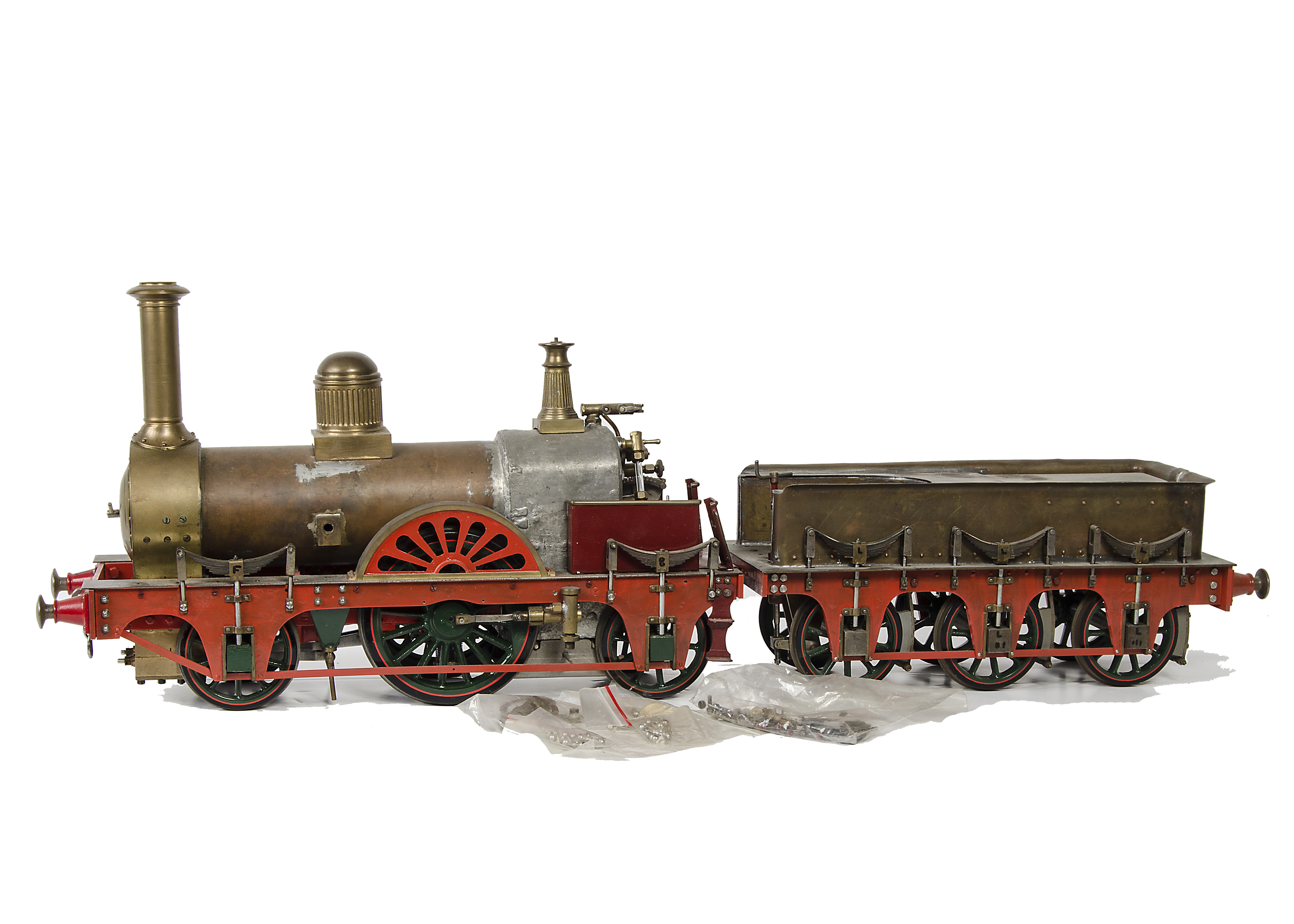 An unfinished 3½” gauge coalfired Live Steam ‘Jenny Lind’ type 222