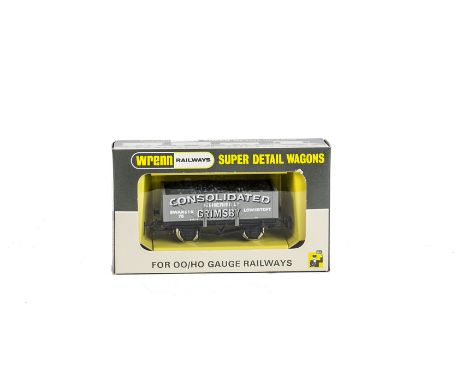 A Wrenn Railways 00 Gauge W5107 Consolidated Fisheries Open Wagon: in light grey with coal load, in original box, E-M, box VG
