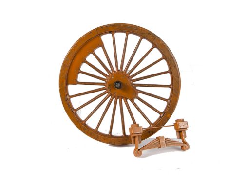 Beeson-made Locomotive Component Patterns in large scale: a hand-made wooden driving-wheel pattern for a wheel 12” in diamete