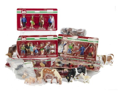 G Scale People and other accessories by LGB and others: including LGB people packs 5039, 5040 (2), 5041, 5042 (2), 5043, sund