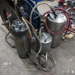 (Lot) of (3) pressure spray tanks