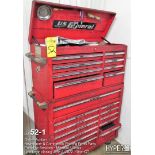 US General rolling tool chest with large contents tools