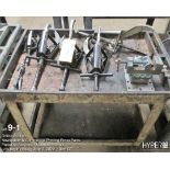 (Lot) of misc. gear pullers and Palmgren machine vise