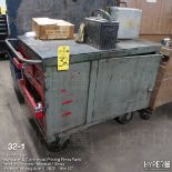 Roll around bench cabinet