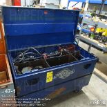 Site-Safe job box with contents rigging straps, lifting eyes, clevis', etc.