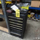 Tool cabinet with contents allen wrenches and tools