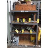 Metal shelf 48 1/2" X 24 1/2" X 7' ( contents excluded )