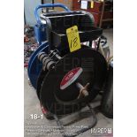 (Lot) of (2) banding carts with various tools