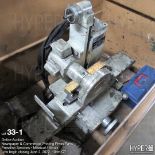 (Lot) MSC 612 bench top portable surface grinder, Knaack job box