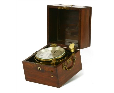 A marine chronometer no. 9571, first quarter of the 20th century, by Victor Kullberg, the silvered dial inscribed with the ma