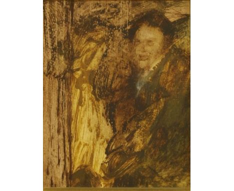 *Sir Sidney Nolan RA (Australian/British, 1917-1992) PORTRAIT STUDY OF A MAN Indistinctly inscribed with title on Academy Art