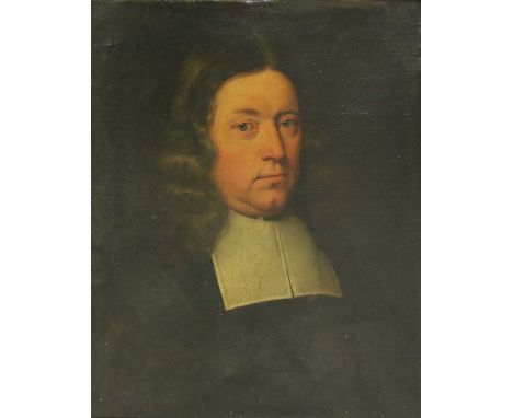 English School, mid-17th century PORTRAIT OF A CLERIC, BELIEVED TO BE THOMAS FULLER, D.D. (CANTAB), BUST LENGTH, IN CLERICAL 