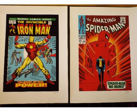 Marvel Superheroes - an extremely rare collection of Limited Edition Art of iconic Comic Book Covers, Artist's PROOF SET limi